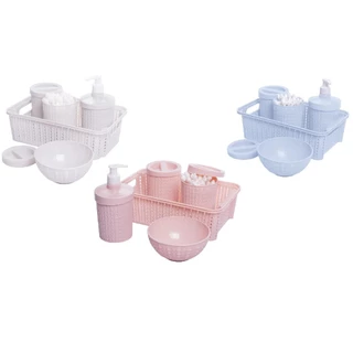 Kit Higiene Plasútil Trama 5 Peças em Oferta na Shopee