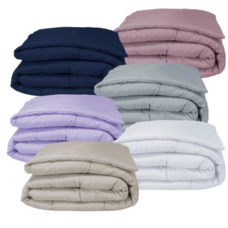 Edredom 200 Fios Toque Macio de Conforto em Várias Cores Solteiro Queen King
