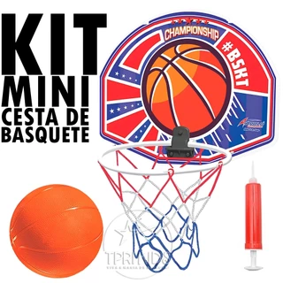 JOGO MINI TABELA DE BASQUETE + BOLA + BOMBA DE AR BRINQUEDO INFANTIL CESTA PORTA BASKET CRIANÇA MENINO ARO BASQUETEBOL