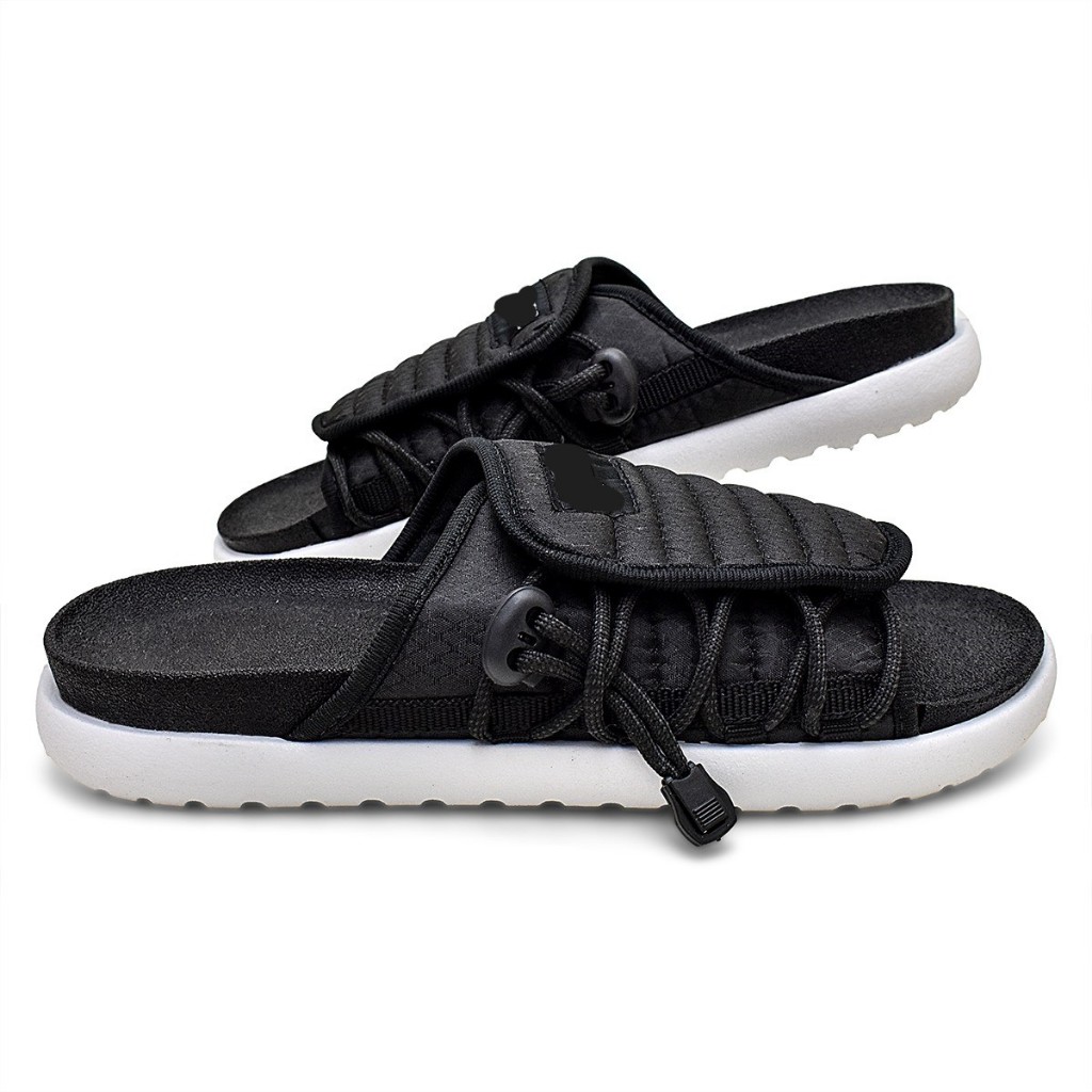 Chinelo Confortável e Respirável - Design Moderno com Ajuste Personalizável - preto Envio imediato