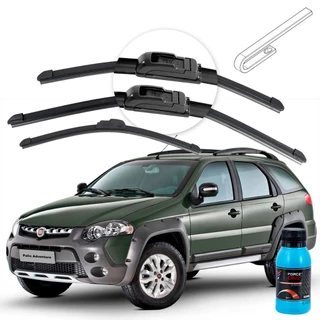 Palheta Limpador de Parabrisa Fiat Palio Adventure G3 ano 04 a 07 Universal Dianteira e Traseira