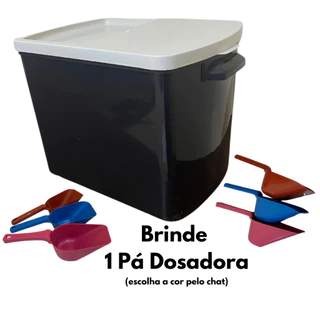 Porta Ração Pote Canister 15kg / 32 litros Tampa Vedada Antiformiga