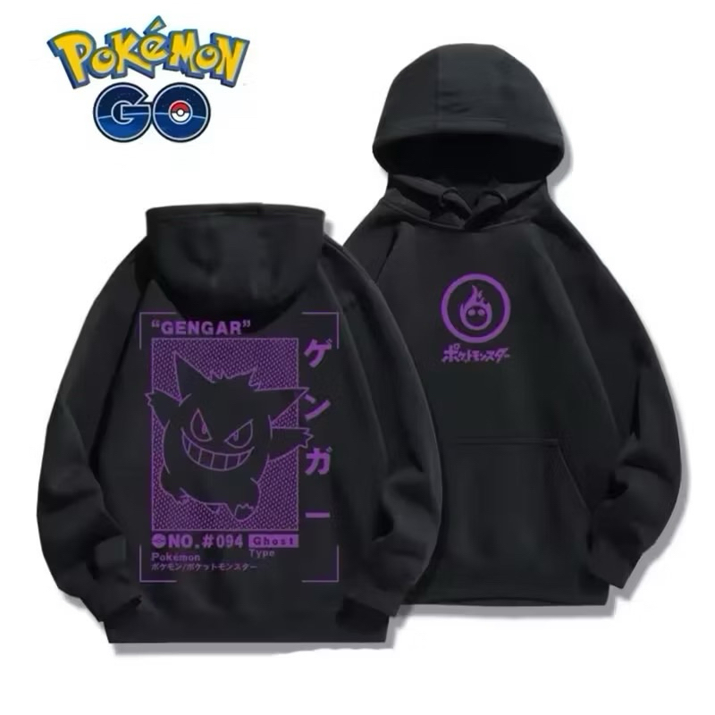 Blusa Moletom Capuz Pokemon Gengar Desenho Central E Costas Anime ...