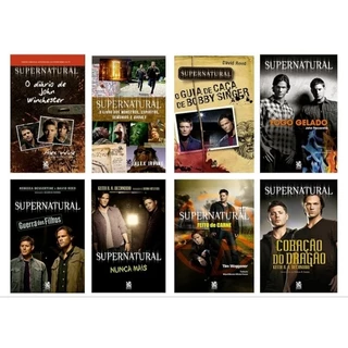 Biblioteca Supernatural Coleção com 8 livros lacrados colecionador oferta