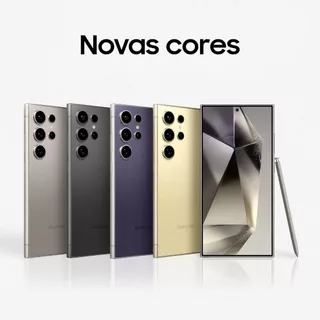 Smartphone Samsung Galaxy S24 Ultra, Galaxy AI, Selfie de 12MP, Tela de 6.8" 1-120Hz, 512GB, 12GB RAM - Titânio Preto