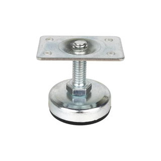 12 Peças Pés Para Reduzir Altura De Cama Box Metal Rosca 5/16 Com Chapa Reta 30x45mm