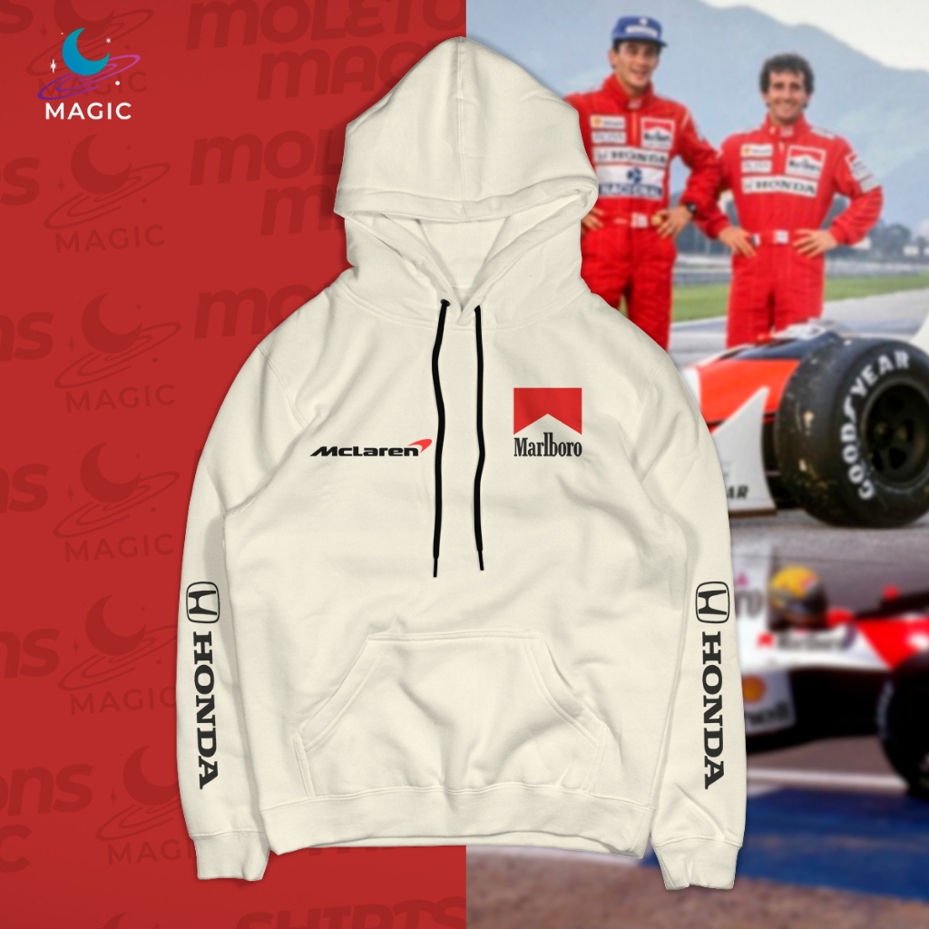 Moletom Canguru Sponsorships Mclaren - Honda | Shopee Brasil