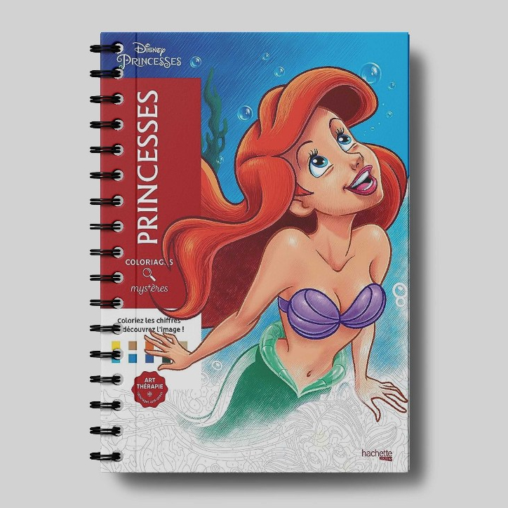 Livro Mistérios Princesas Disney Ariel Colorir com gabarito