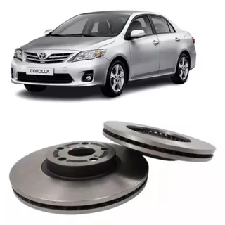 Par Disco Freio Dianteiro Ventilado Corolla 1.8 2.0 16v 2014 Á 2019 em Oferta na Shopee