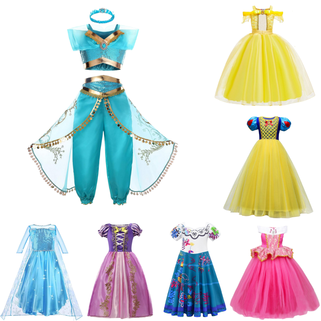 Fantasias Meninas Princesas Disney Infantil Modelos Frozen Jasmine ...