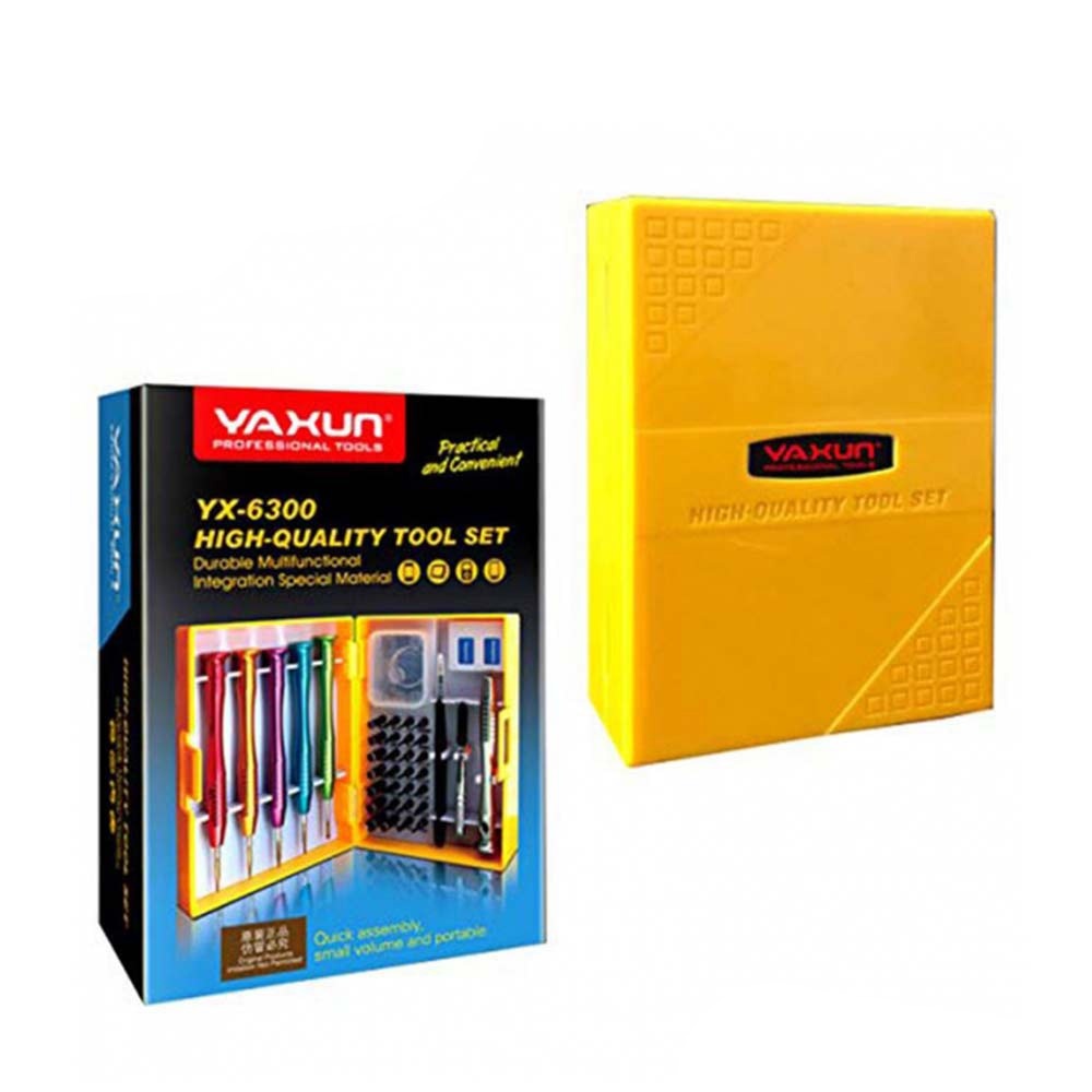 Kit Diversas Ferramentas Chaves Precisão Profissional Reparo Celular Tablet PC Eletrônio Yaxun 6300