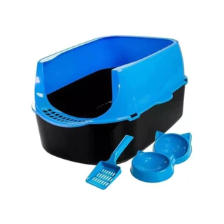 Caixa de Areia Para Gatos Grandes Banheiro Sanitario Resistente Furba Sandbox