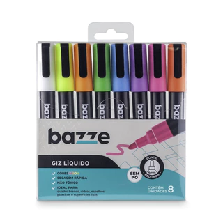 Giz Líquido 8 Cores - Bazze