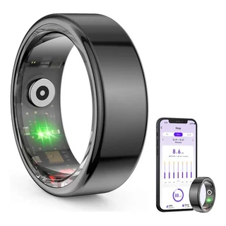 Anel Inteligente Smart Ring Monitor de Saúde Exercícios IP68 à prova d'água