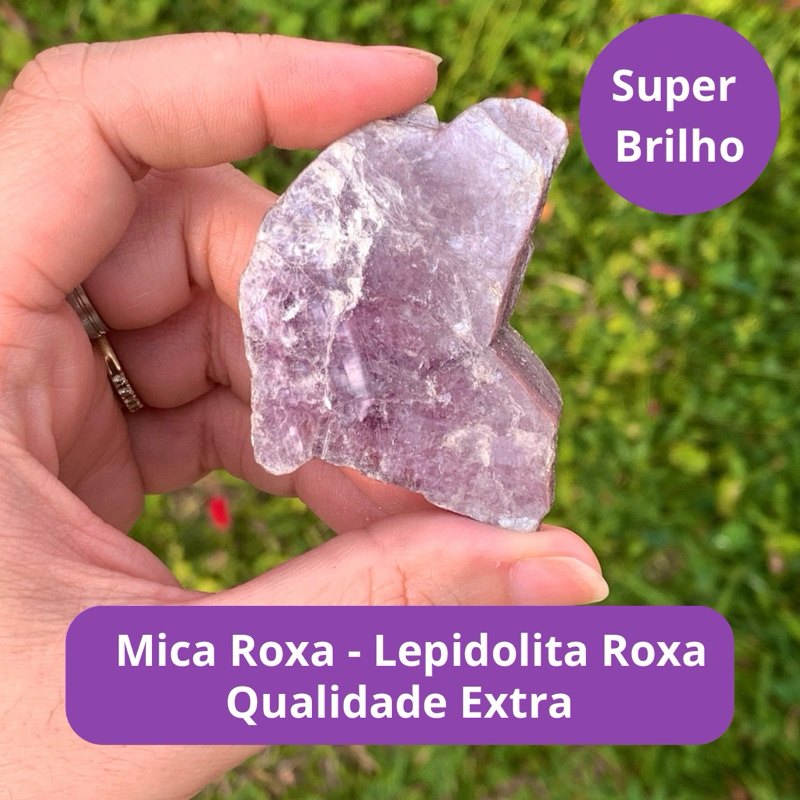 Lepidolita Roxa Extra - Mica Roxa Alta Qualidade