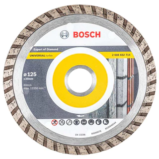 Disco Diamantado 125mm Bosch Turbo Universal Expert para Construção