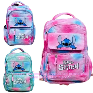 Mochila Grande Escolar Faculdade Femenina - stitch mochila infantil