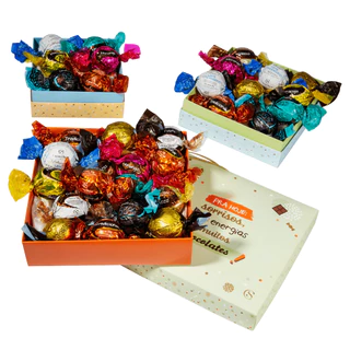 Kit para Presente em Caixinha com Trufas Cacau Show em Oferta na Shopee