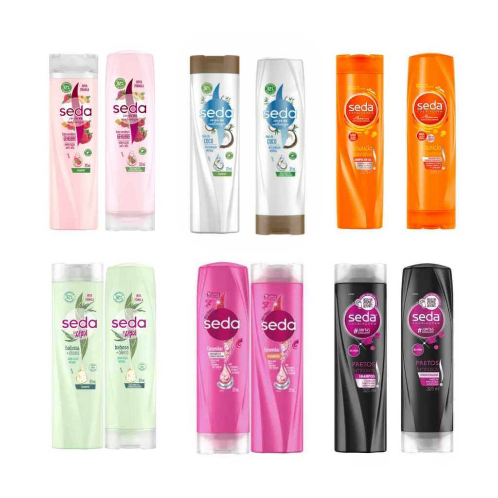 Kit Shampoo 325ml + Condicionador Seda 325 ml | Shopee Brasil