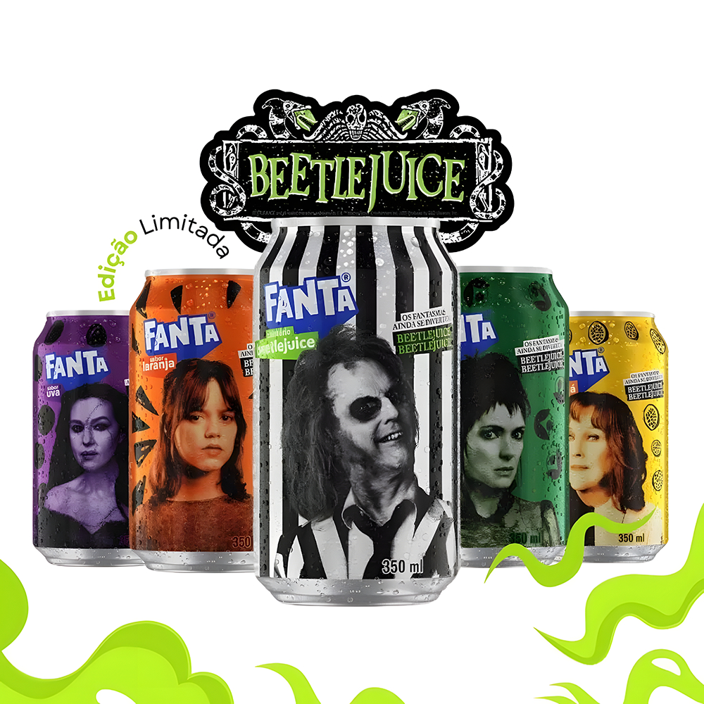 Fanta Beetlejuice Edição Especial - Lata LACRADA | Shopee Brasil