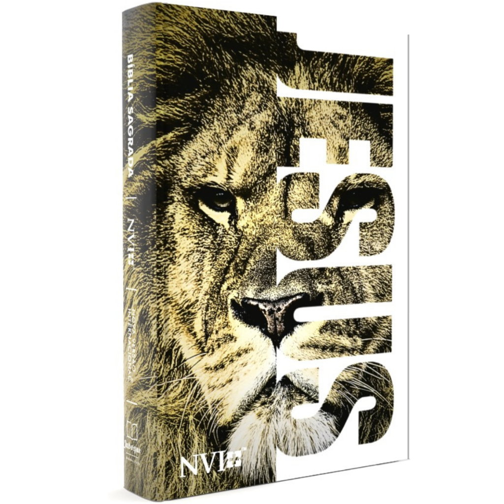 Bíblia Sagrada Leão Jesus | NVI | Letra Normal | Capa Dura