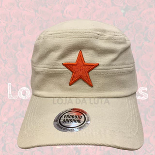 Boné Cubano Bordado Creme- Quepe Original Bege..
