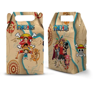 10 CAIXA MILK MALETINHA TEMA ONE PIECE LEMBRANCINHA PARA FESTA
