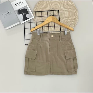 Saia Cargo/ saia com bolsos/ mini saia/ saia infantil