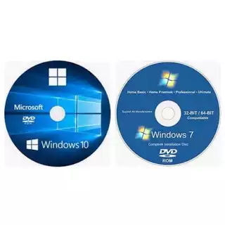 KITS 2 DVD  Windows 10 + Windows 7 em Oferta na Shopee