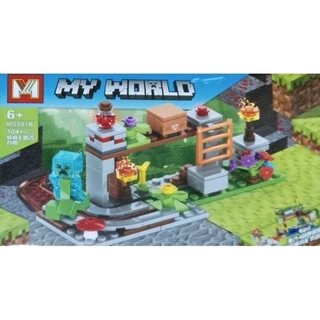 Bloco de montar 104 peças - Brinquedo educativo infantil colecionável