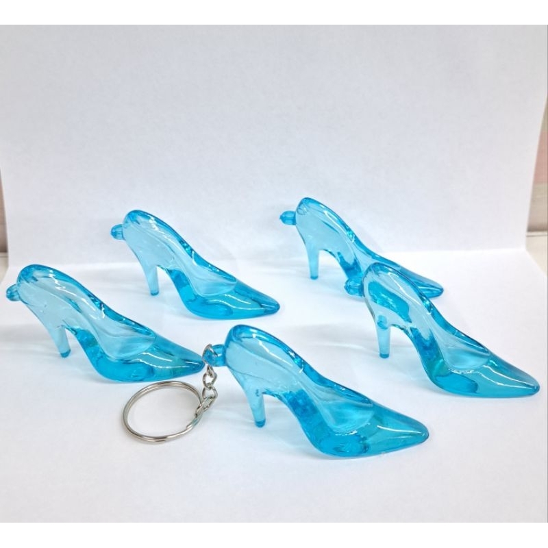 Kit 20 Unidades Chaveiros Sapato Cinderela 6,5cm Azul | Shopee Brasil