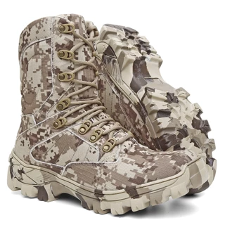 Coturno Camuflada Sniper Bota Militar Tatica em Lona que Garante o Conforto e Durabilidade