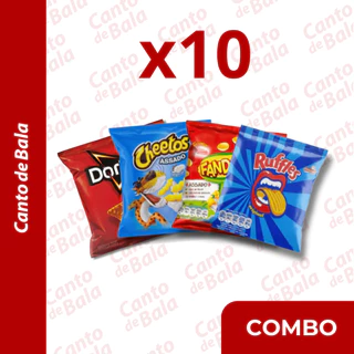 Salgadinhos Elma Chips 22g DORITOS/FANDANGOS/CHEETOS/RUFFLES Kit c/10