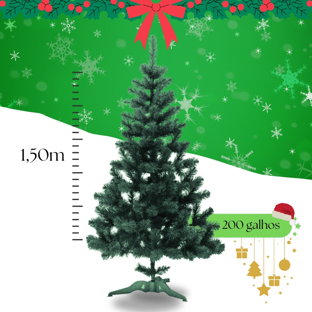 Árvore Natal Verde 120cm 110 Galhos Decoração Natalina Pinheiro Pinheirinho Premium