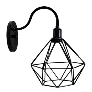Arandela De Parede Pendente Luminária Aramado Diamante