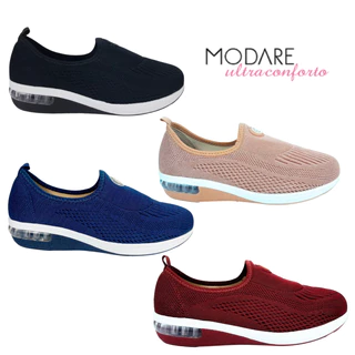 Tenis Feminino Ultraconforto Modare Slip On Academia Caminhada Ortopédico Esporão Fascite Original