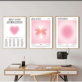 Quadros decorativos laços corações 30x40 3 pecas