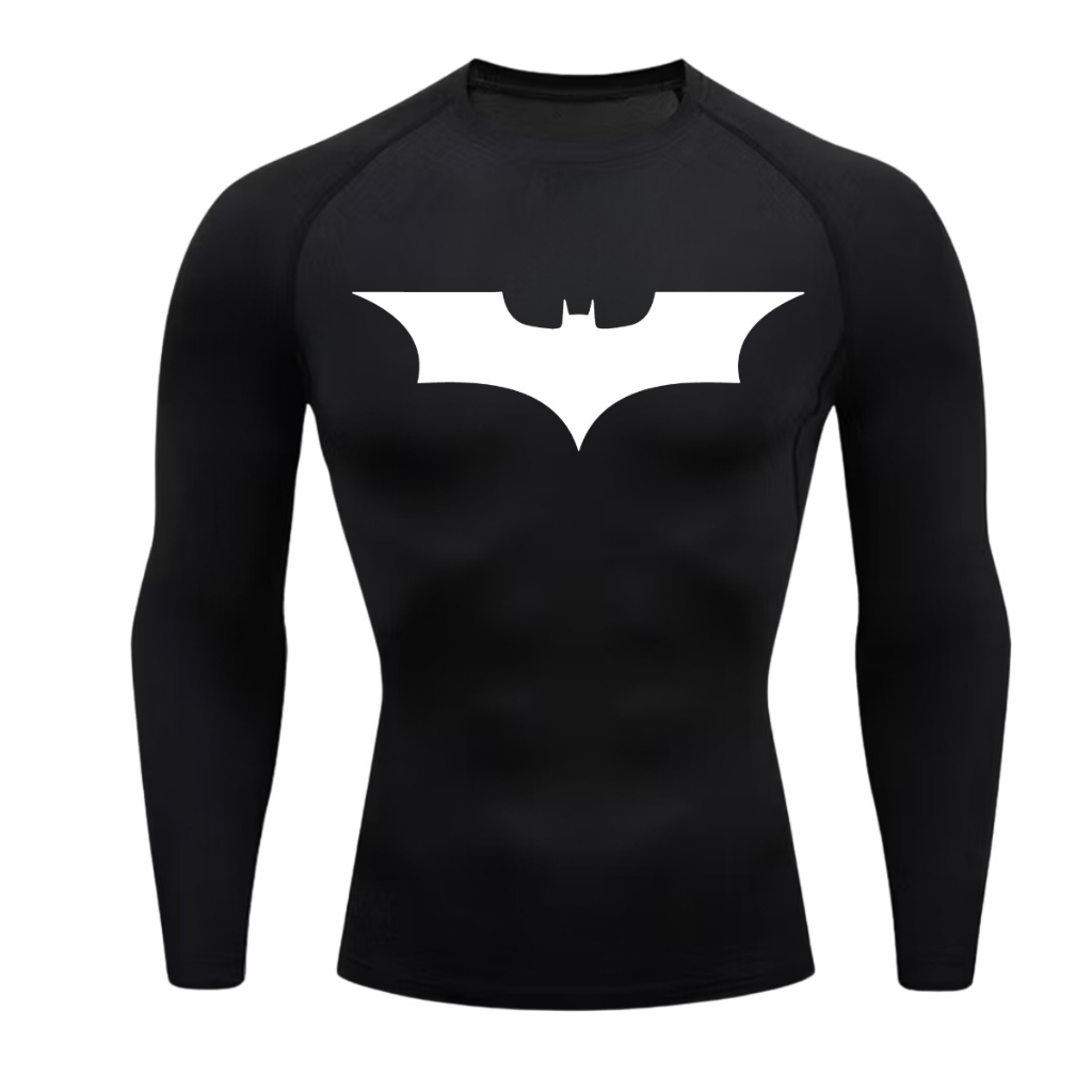  Batman コンプレッション ロングスリーブ Camisa De Compressão BATMAN MANGA LONGA Treino Ginástica Camiseta