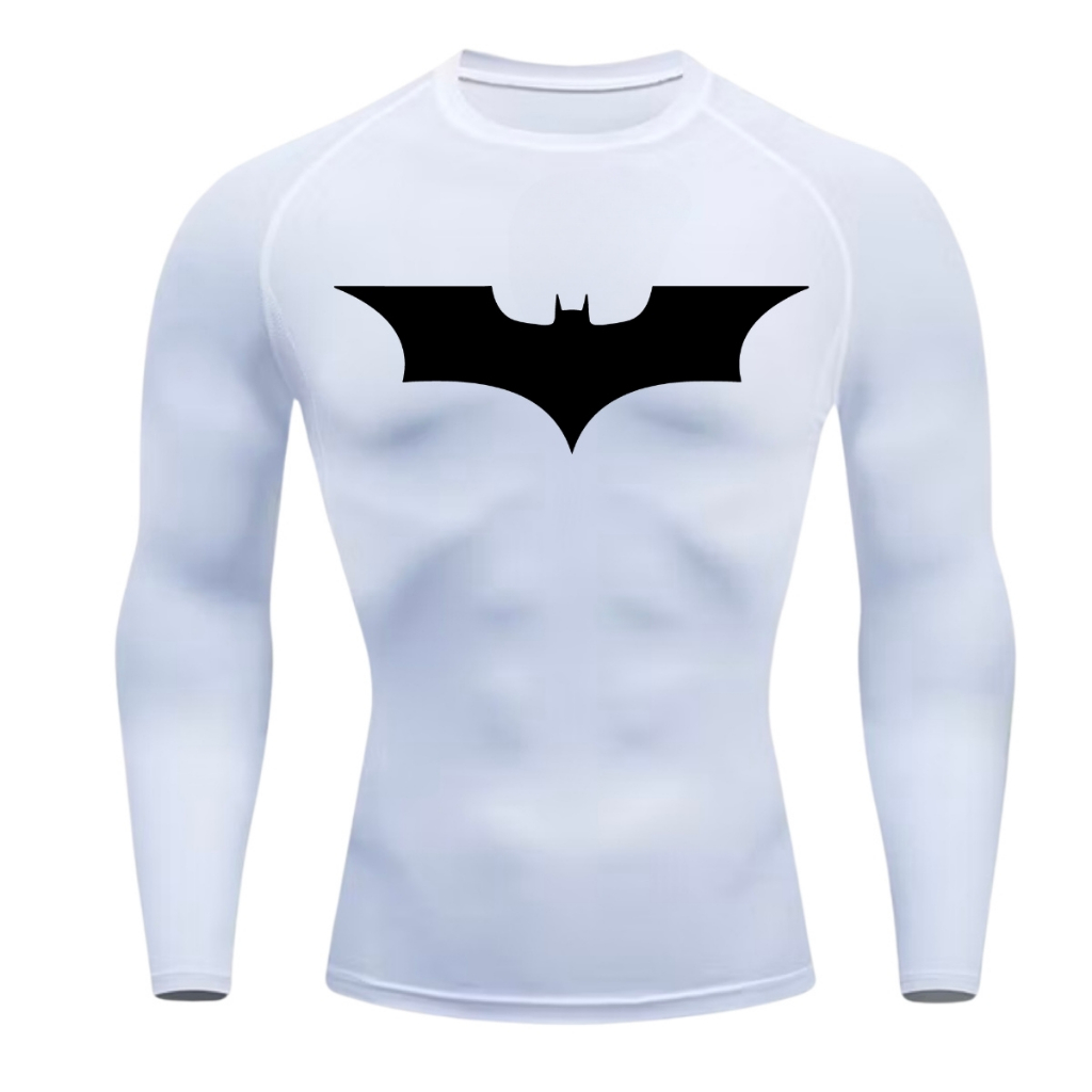  Batman コンプレッション ロングスリーブ Camisa De Compressão BATMAN MANGA LONGA Treino Ginástica Camiseta