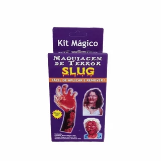 Maquiagem Halloween Sangue Falso Kit Mágico SLUG VALIDADE 11/2024