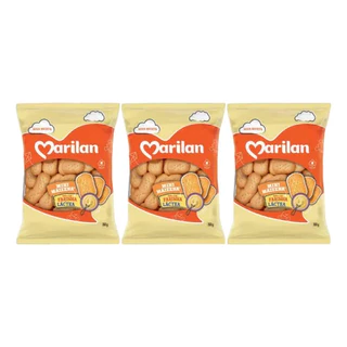Kit 3 pacotes - Biscoito Mini Maizena Feito Com Farinha Láctea Marilan 350g