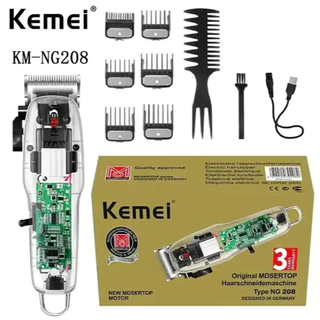 Máquina De Cortar Cabelo Profissional Sem Fio Kemei KM-NG208