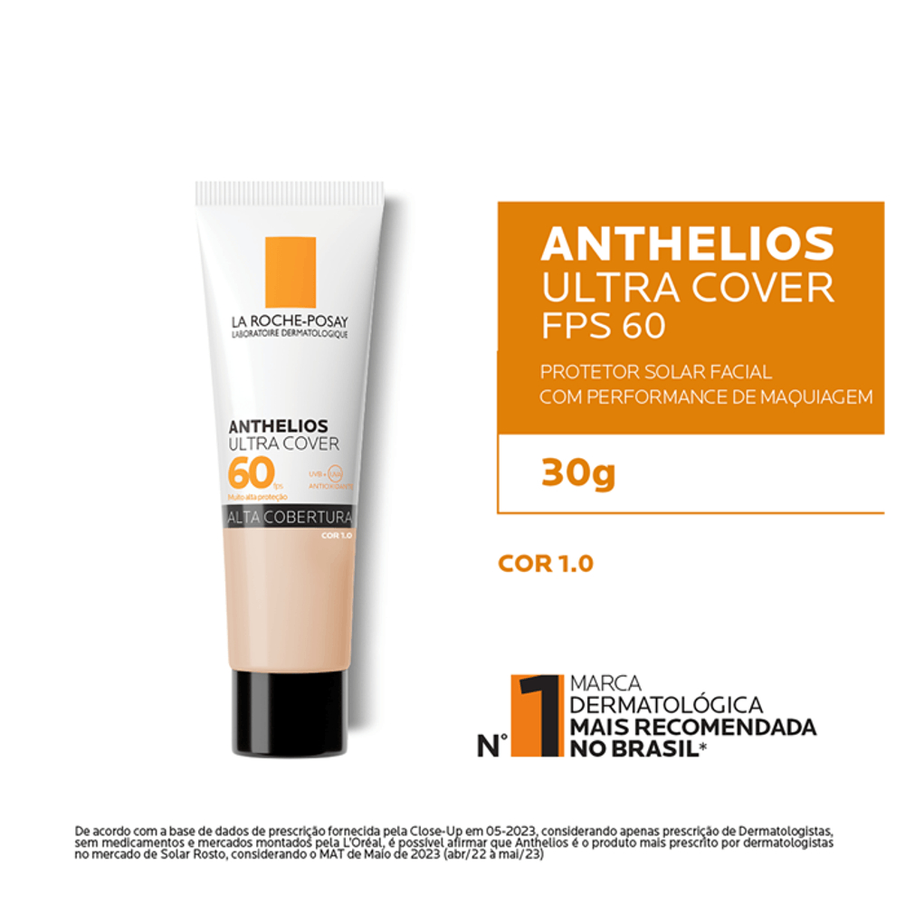 La Roche Posay, Anthelios Ultra Cover FPS60 Cor 1.0 30G | Shopee Brasil