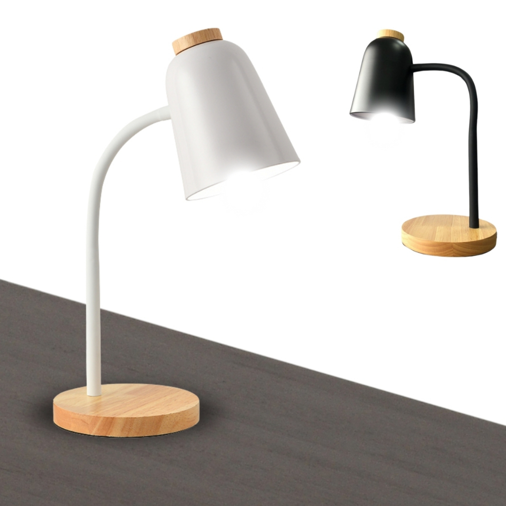 Luminária De Mesa Abajur Leitura Cabeceira Estudos Base Flexível ...