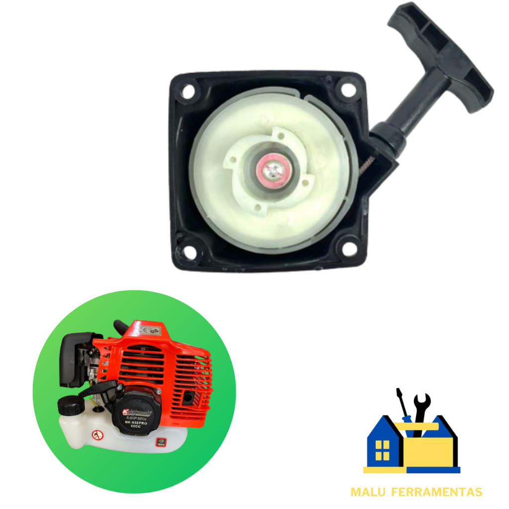 TAMPA PUXADOR PARTIDA COMPLETA ROÇADEIRA 63CC OU 65CC NAKASAKI SH TOOLS ...