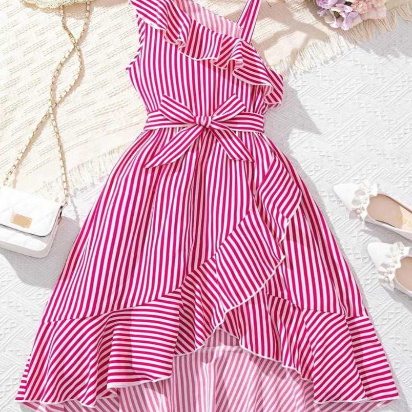 Vestido Godê Infantil Menina no Tecido Duna