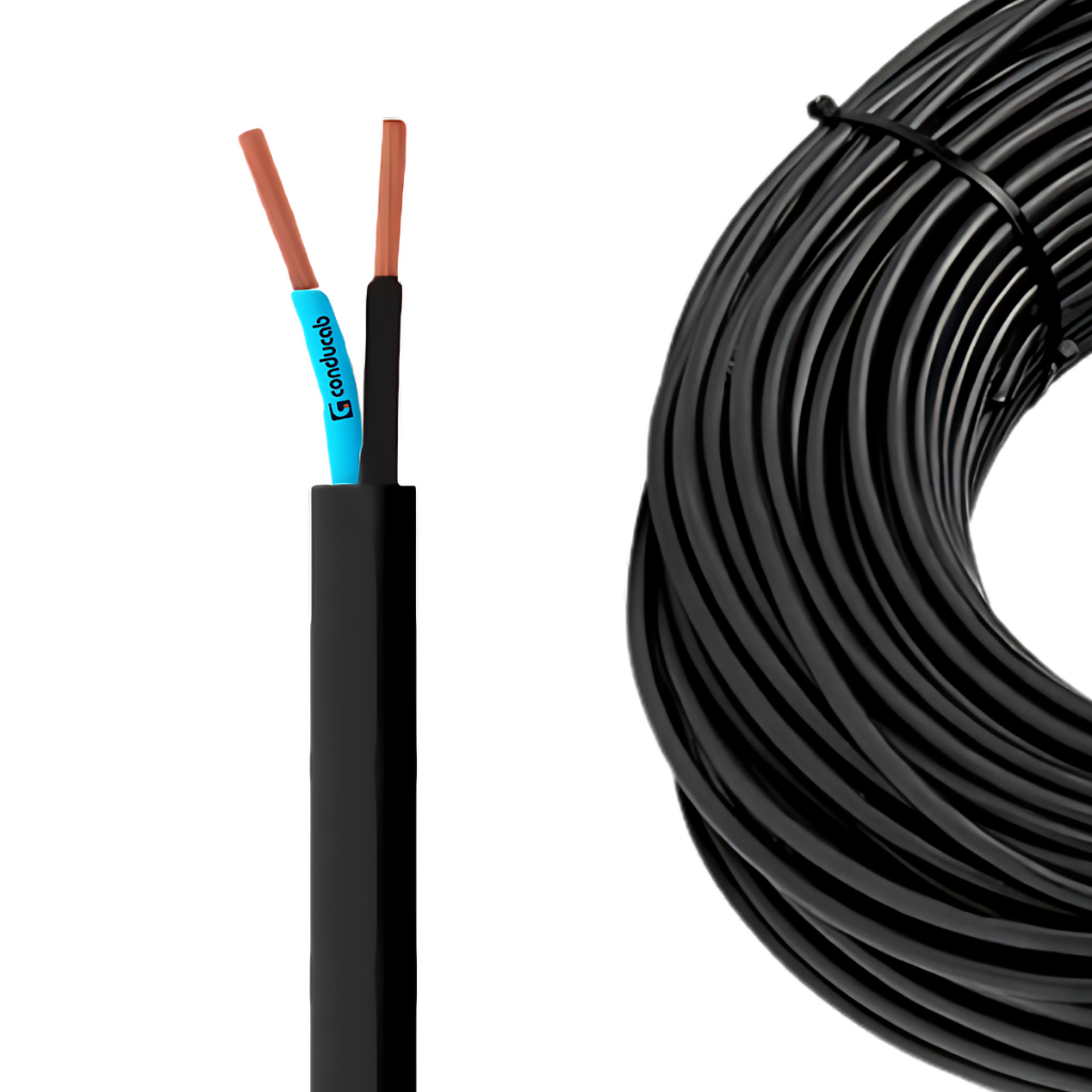 Fio Extensão Elétrica (PP) Cabo Multivias 2x0,50mm² 05mts, 10mts, 20mts e 30mts Anti-Chamas 2 Vias