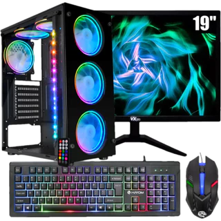 Pc Gamer Completo Amd Cpu 4.2ghz / Placa Video Radeon 2gb / Ssd 480gb / 16g Ram / Gabinete RGB
