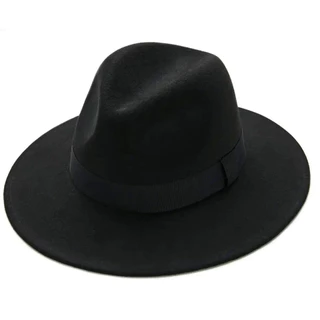 Chapéu Fedora Feltro Masculino Feminino Aba Média Floppy Gângster Lollapalooza
