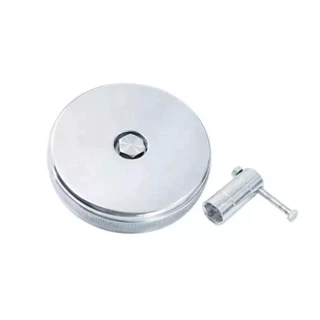 Tampa Tanque Combustível Em Alumínio Com Chave Para Caminhão Volvo Fh Fm Nh/Mb Axor /Actros /Daf /Sc em Oferta na Shopee